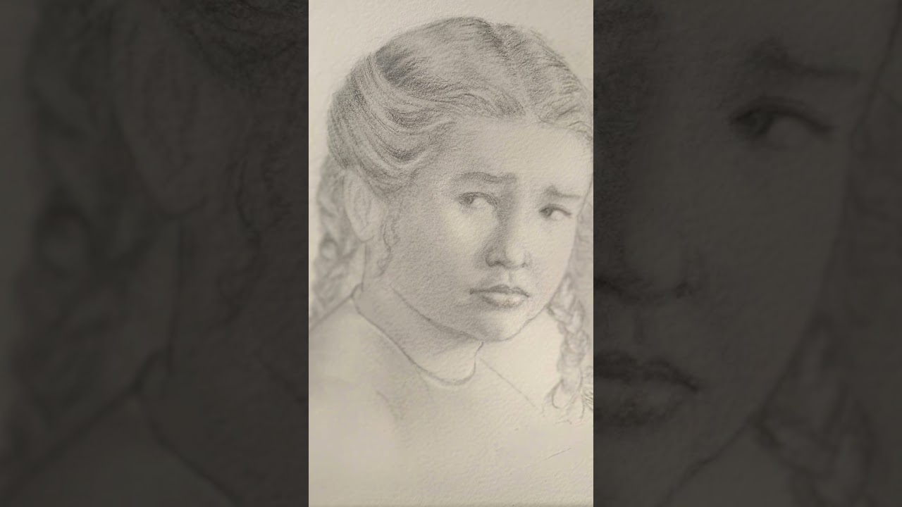 "MANDY".   A pencil drawing of Mandy Miller from the film Mandy.