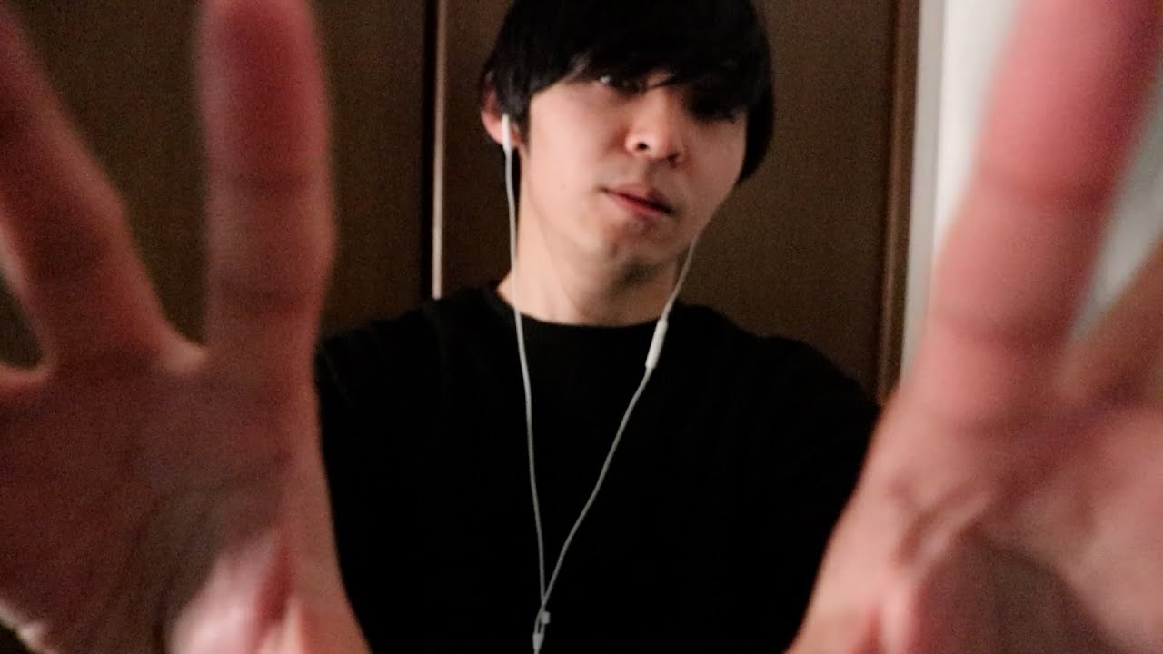 【ASMR】 オノマトペを囁きながらハンドムーブメント 後半雑談 hand movements trigger words【音フェチ】