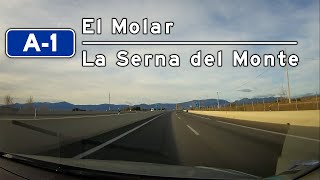 Autovía A-1: El Molar - La Serna del Monte