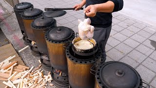 Briquette Stove Roast Chicken Soup - Taiwanese street food