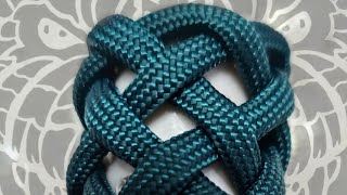 5lead 4bight turkshead knot expanded to a 7lead 6bight turkshead knot #tyingknots #tutorials #knots