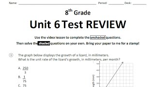 Unit 6 Test Review