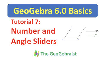GeoGebra Tutorial 7: Number and Angle Sliders
