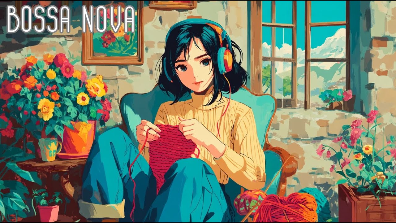 Knitting Hour Bossa Nova ☕ Soft Jazz & Warm Ambience for Relaxation & Focus