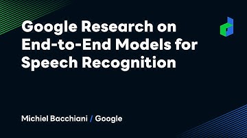 Google Research on End-to-End Models for Speech Recognition -English version-