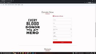 Blood Donation Web App Video screenshot 4