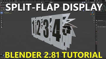 Tutorial: How to Model and Animate a Split-Flap Display in Blender 2.81