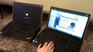 Lenovo ThinkPad Edge E530 -- Hard Drive vs. SSD