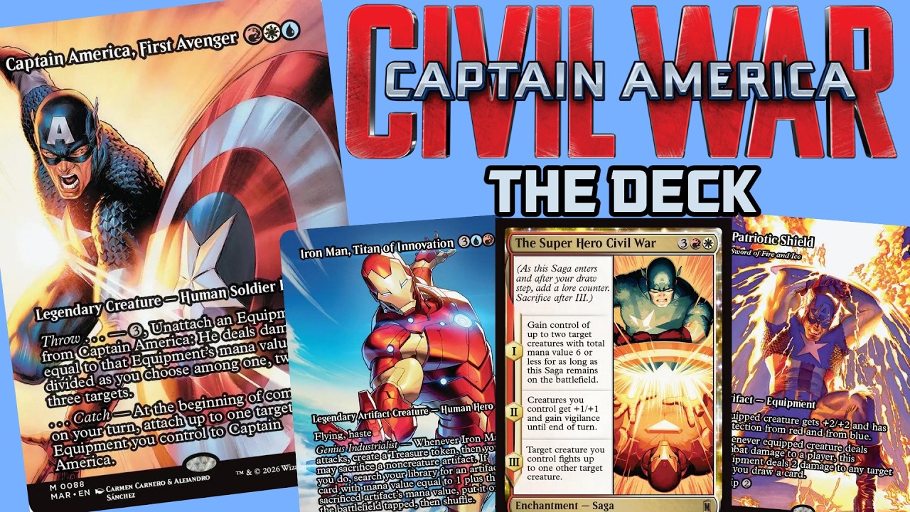 How to build "Captain America, First Avenger" with ALL MARVEL cards | MTG Deckbuilding Guide