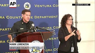 Crews make progress on large Southern California wildfire