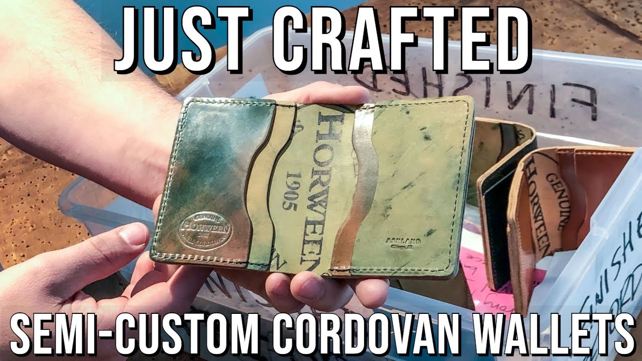 Fresh semi-custom shell cordovan wallets