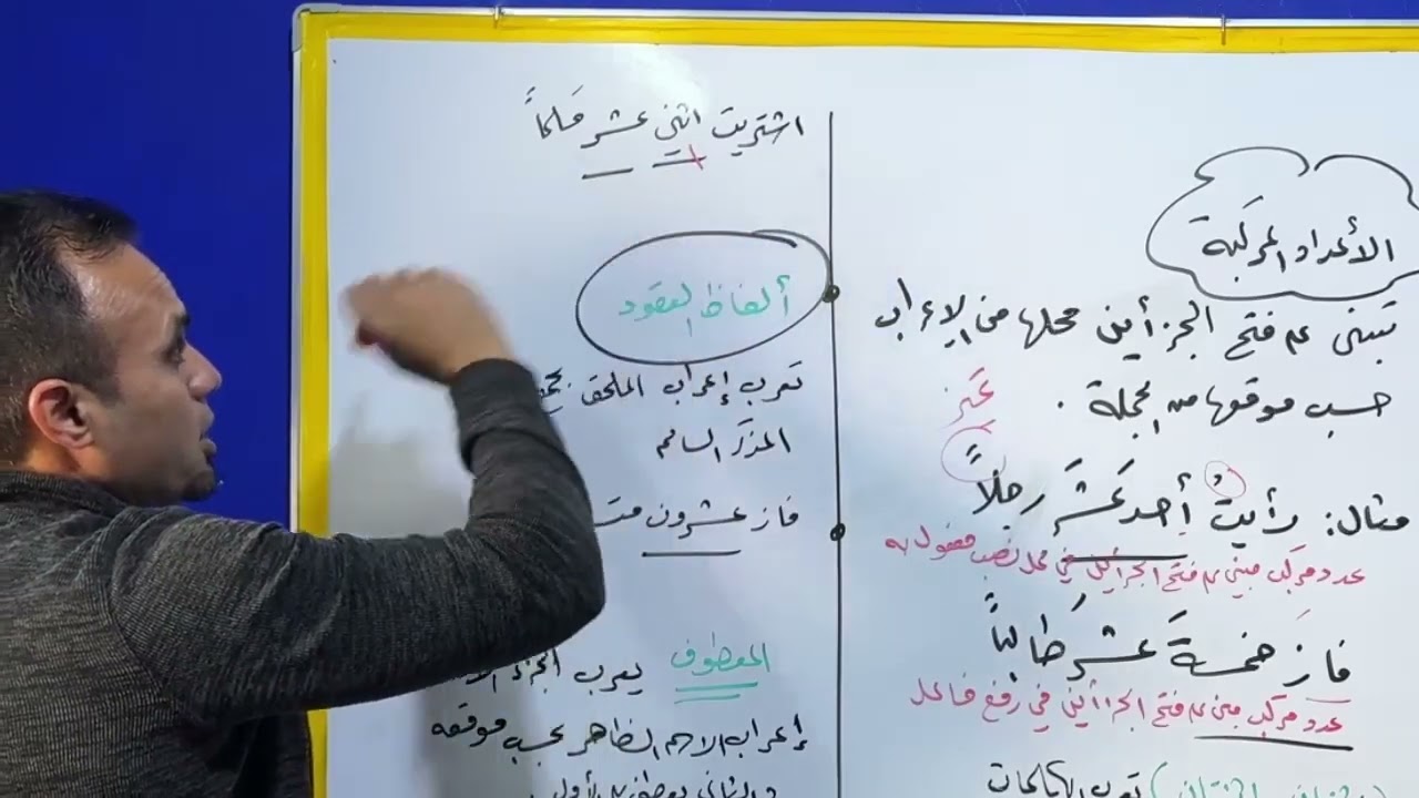 درس إعراب العدد لطلاب البكالوريا المهني