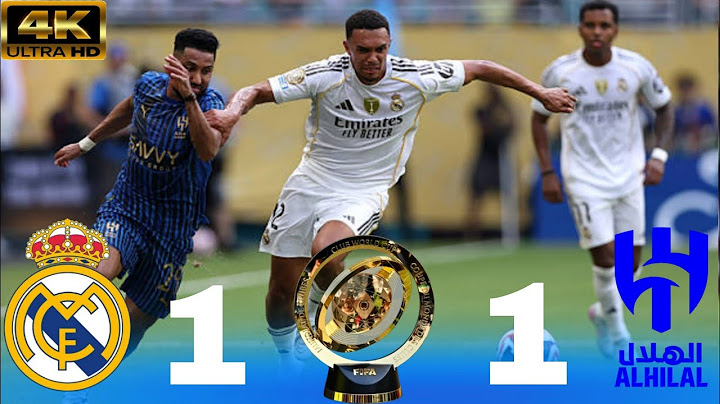 ملخص مباراه ريال مدريد و الهلال السعودي اليوم 1-1 اهداف مباراه ريال مدريد و الهلال السعودي اليوم