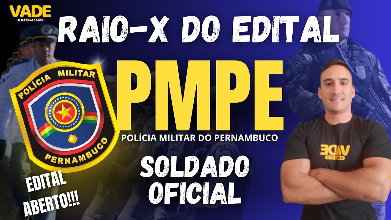 EDITAL PMPE 2023 - RAIO-X DO EDITAL