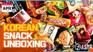 Unboxing A Korea Box K-Snack Box Apr - Asmr