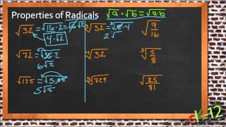 Properties of Radicals: An Application (Algebra I) screenshot 4