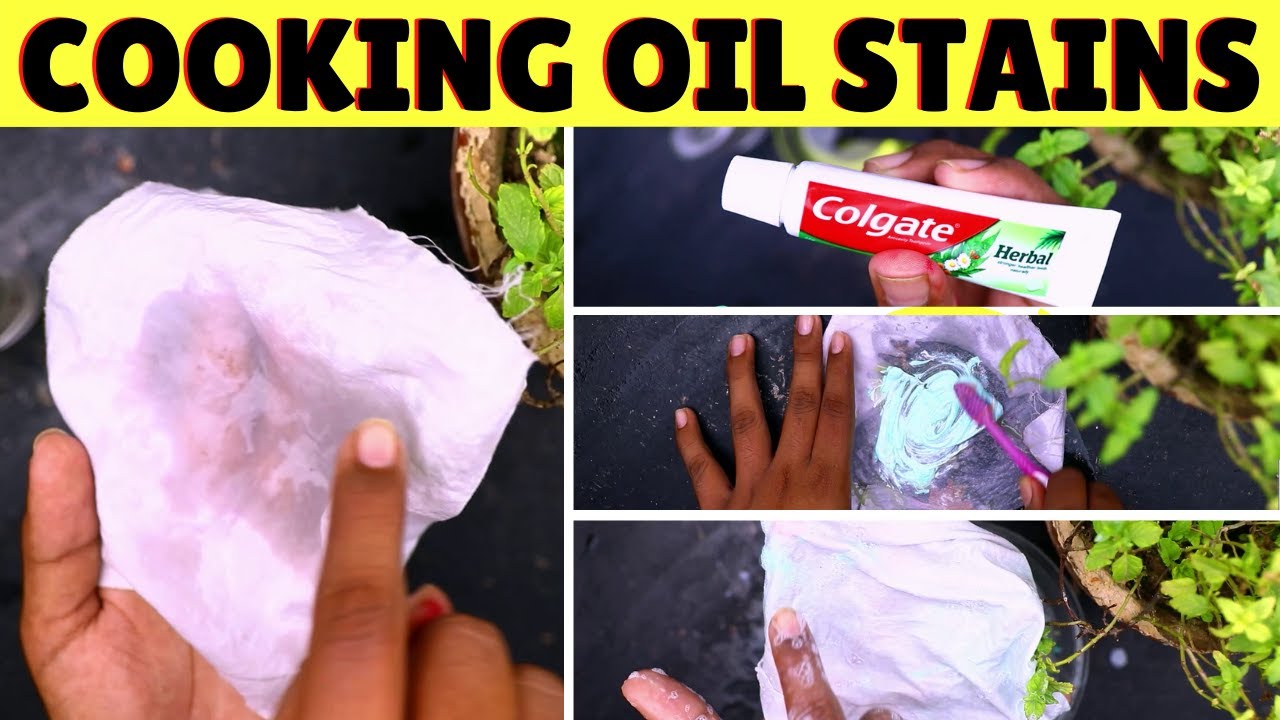 how to remove oil stains from clothes after drying