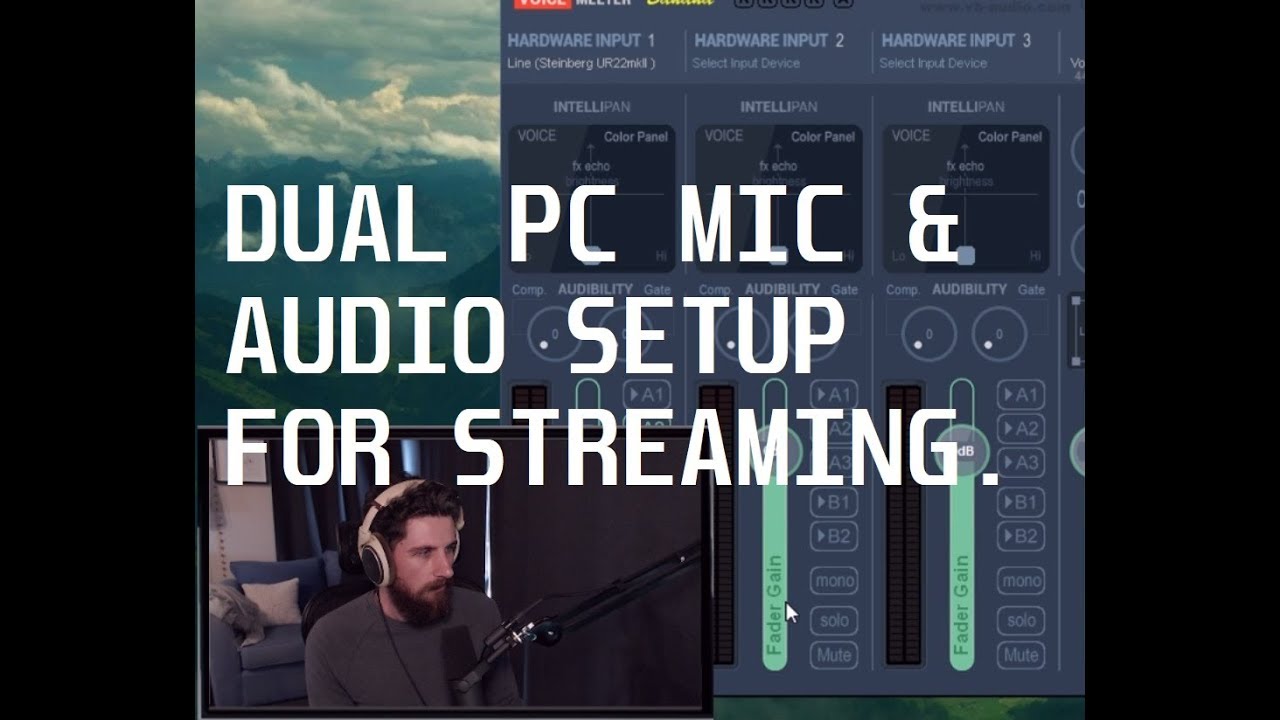 DUAL PC USB MIC SETUP. Simple sharing of Mic and Alerts to main PC