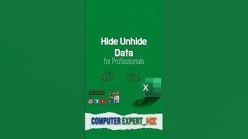 Hide Unhide data in Excel for Professionals !!! #excel #shorts #ytshorts