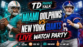 🚨🚨 Miami Dolphins vs New York Giant LIVE WATCH PARTY! 🚨🚨