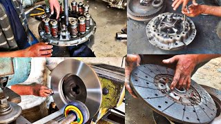 hino truck clutch plate repairing | fingerflywheel | clutch box fly fitting |