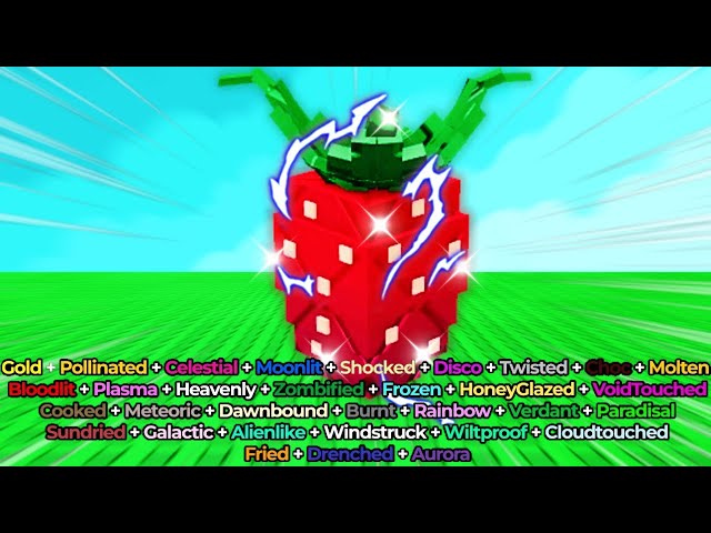 I Grew EVERY MUTATION On ELDER STRAWBERRY In Roblox Grow A Garden