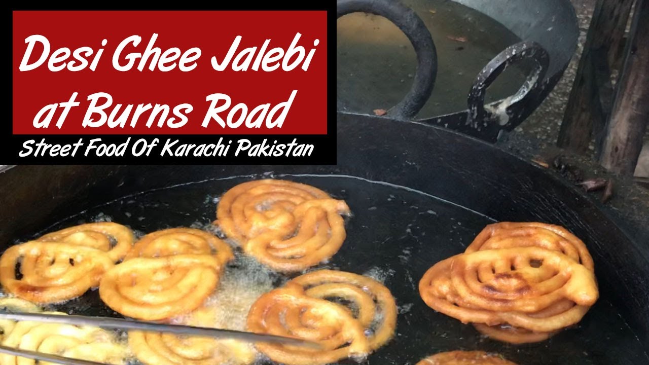 Desi Ghee Jalebi at Burns Road Street Food Of Karachi Pakistan I Desi