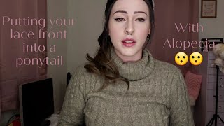 How I Put My Lace Front Wigs In A Ponytail With Alopecia Feat. Uniwigs Toasted Umber Wig