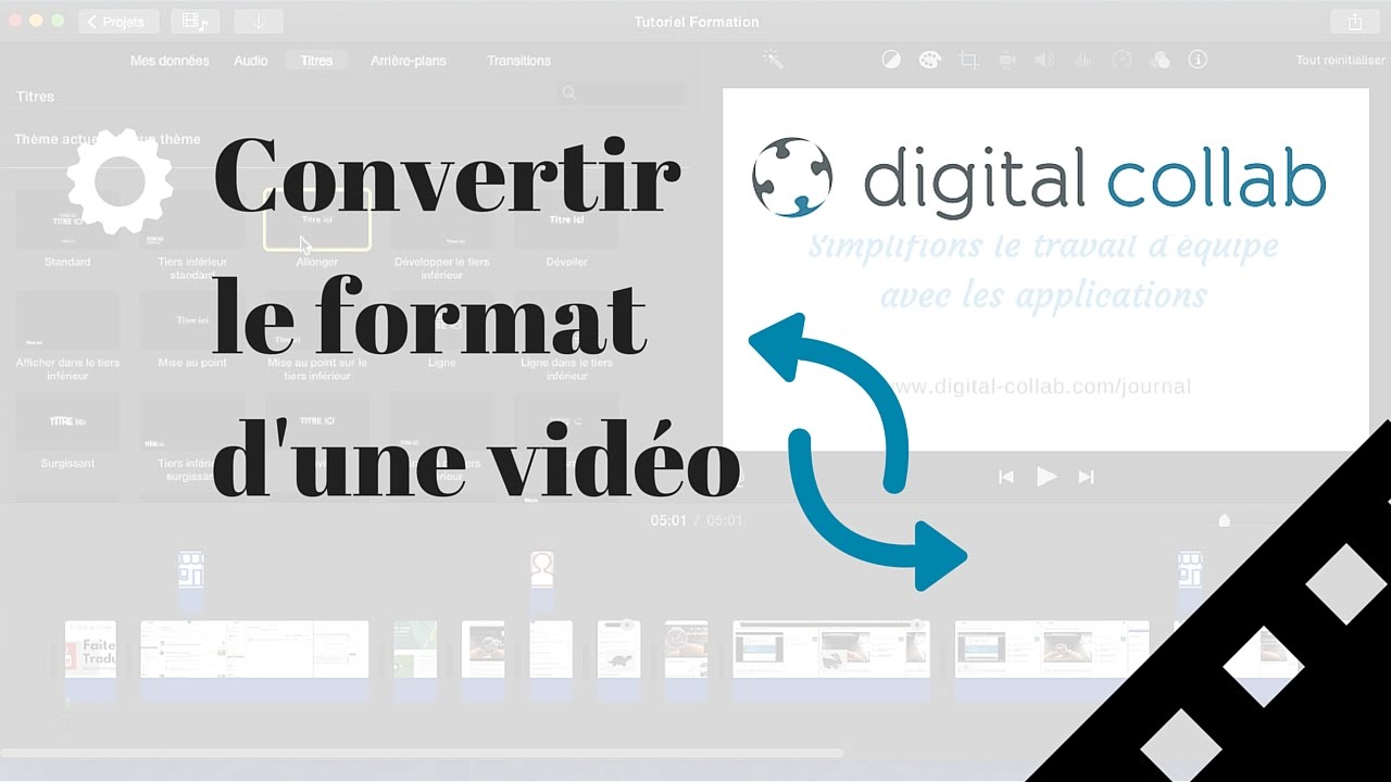 Convertir le format d'une vidéo sans logiciel - YouTube