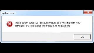 حل مشكلة ملفmss32.dll  بدون برامج فى دقيقتين screenshot 2