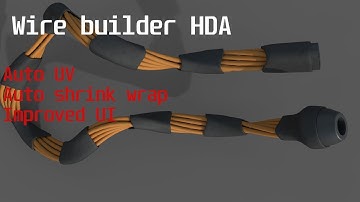 Wire builder HDA for Houdini update, overview.