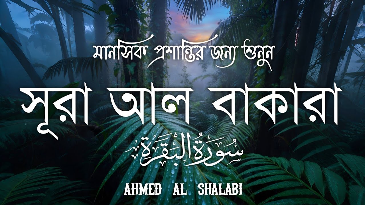 ঘরের উন্নতির জন্য সূরা বাকারা প্রতিদিন শুনুনI Surah Baqarah Full Quran Recitation | Ahmed Al Shalabi