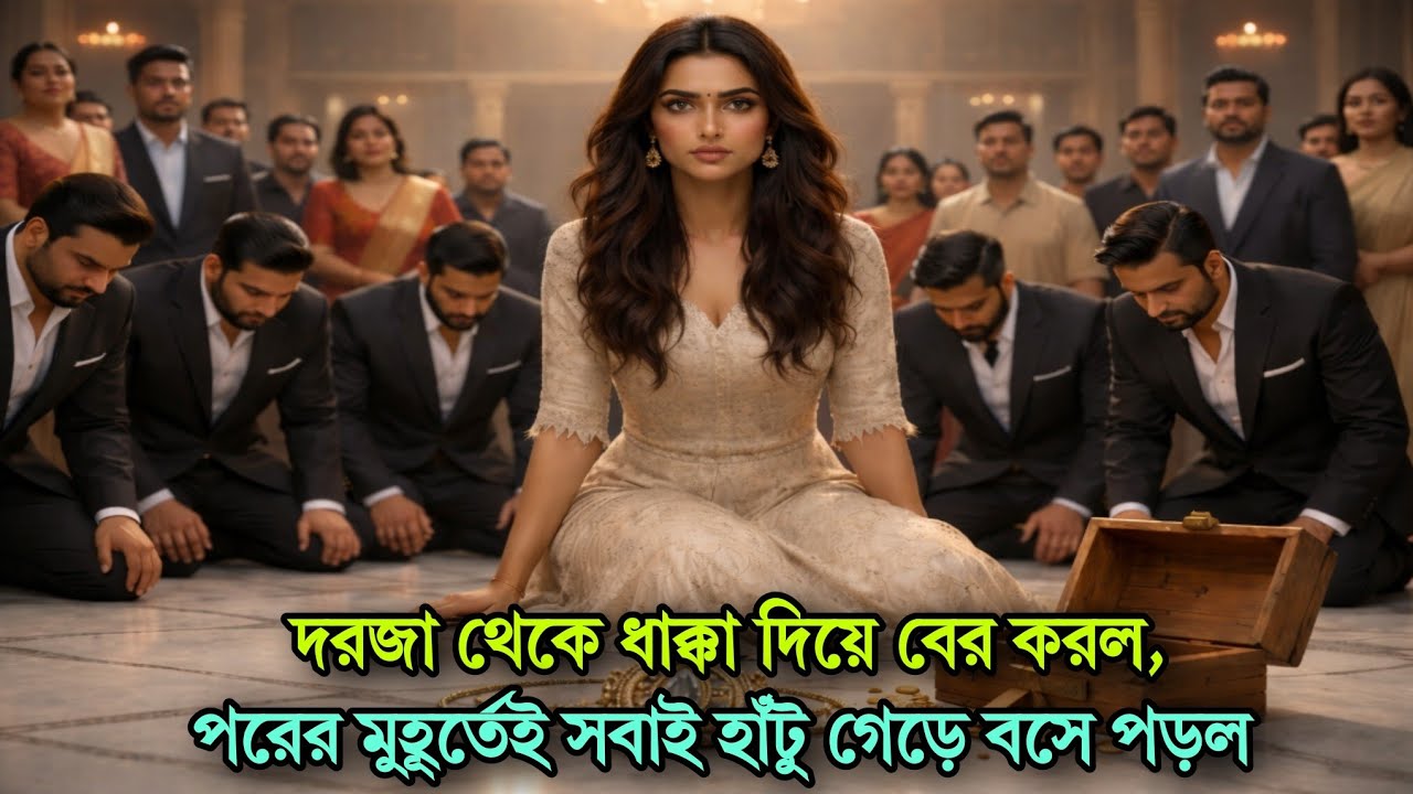 যাকে ধাক্কা দিয়ে বের করেছিল, পরক্ষণেই তার সামনে সবাই হাঁটু গেড়ে বসলো! Bangla moral story 