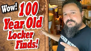 100 YEAR OLD LOCKER FINDS from the 