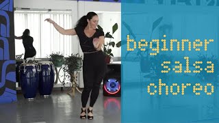 Beginner Salsa Choreography for Practice | Salsa Tutorial | Laurel Card