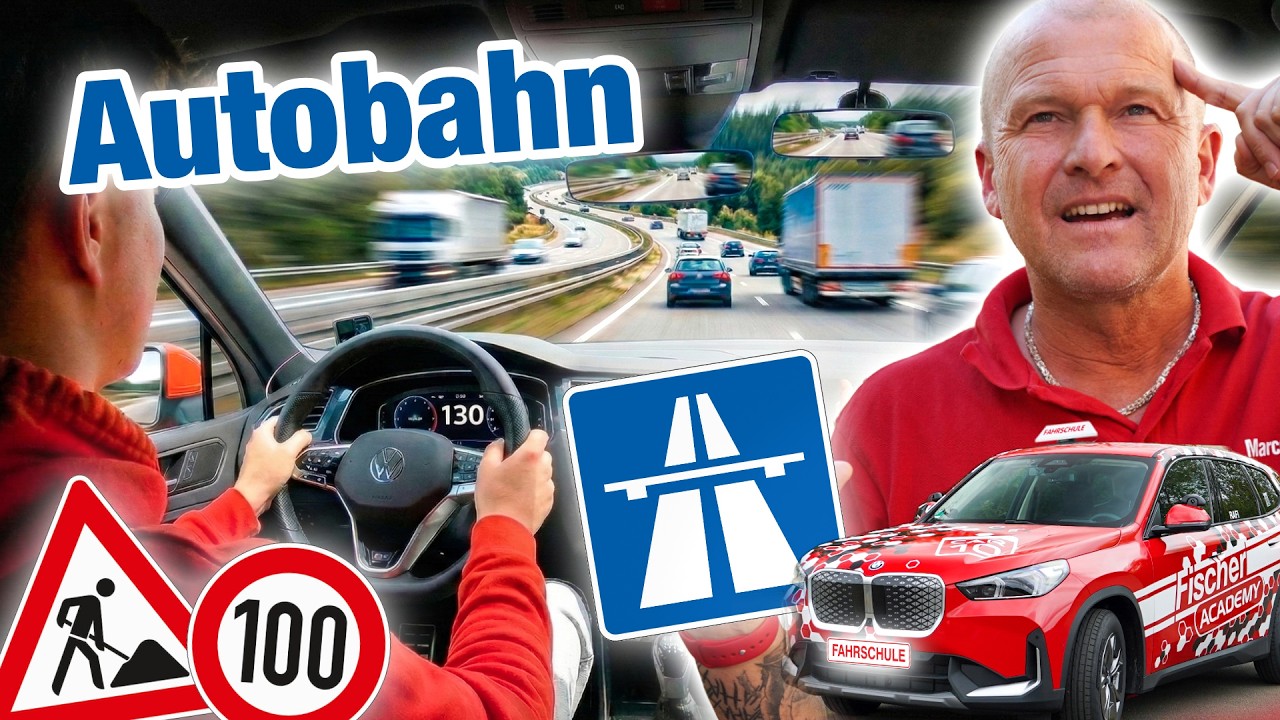 Erste Autobahn-Fahrstunde mit Sven - Wird das gut gehen? 😰 | Fischer Academy - Die Fahrschule