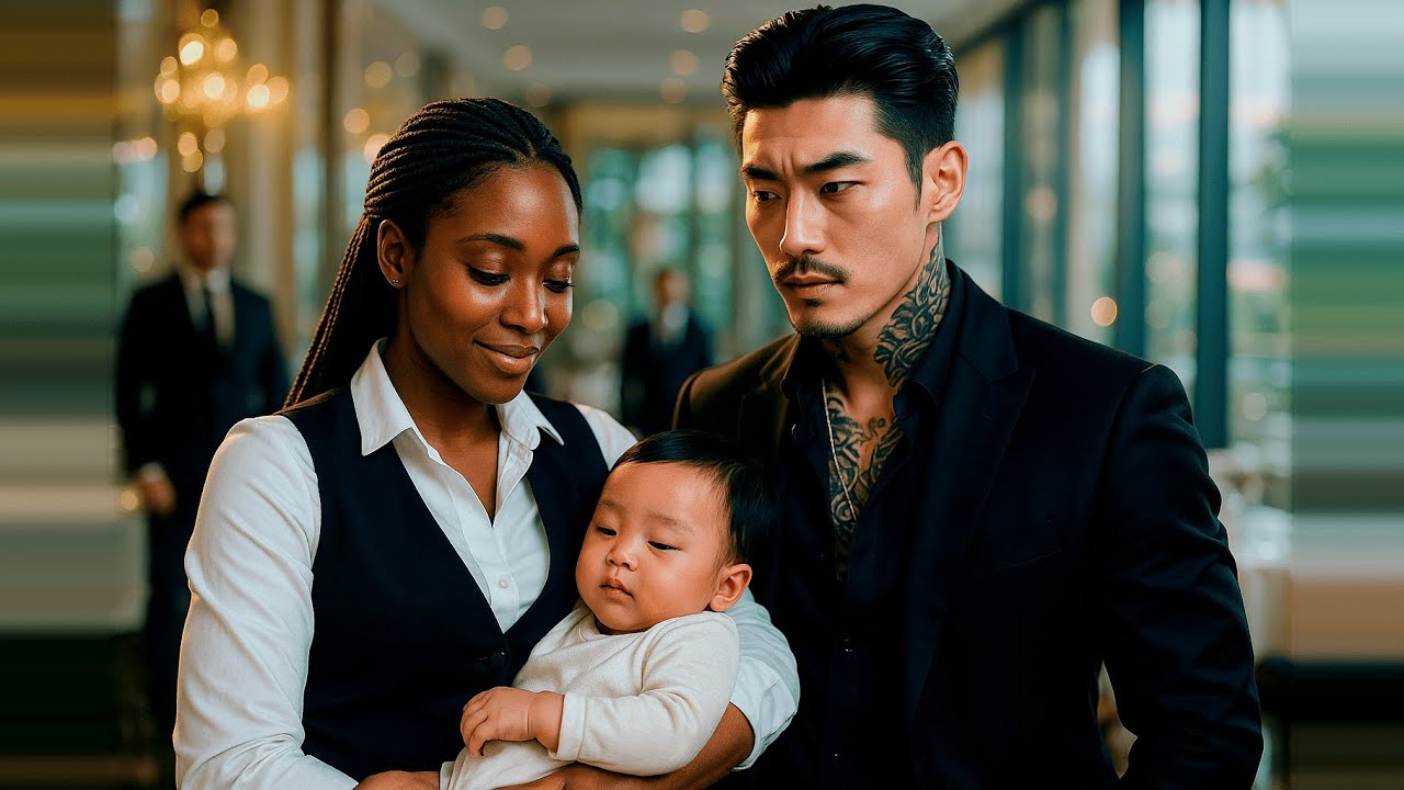 Korean Mafia Boss Panicked — Until the Black Waitress Silenced His Baby