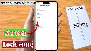 tecno pova slim screen lock setting, tecno pova slim me screen lock kaise lagaye, how to set screen