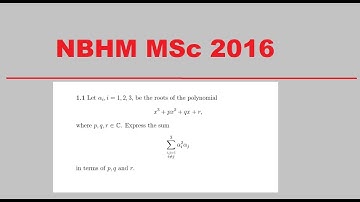NBHM MSc 2016 Q.1.1(Cubic polynomial)