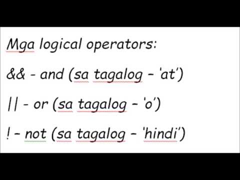 Java Tutorial Tagalog 8 if else pt 2