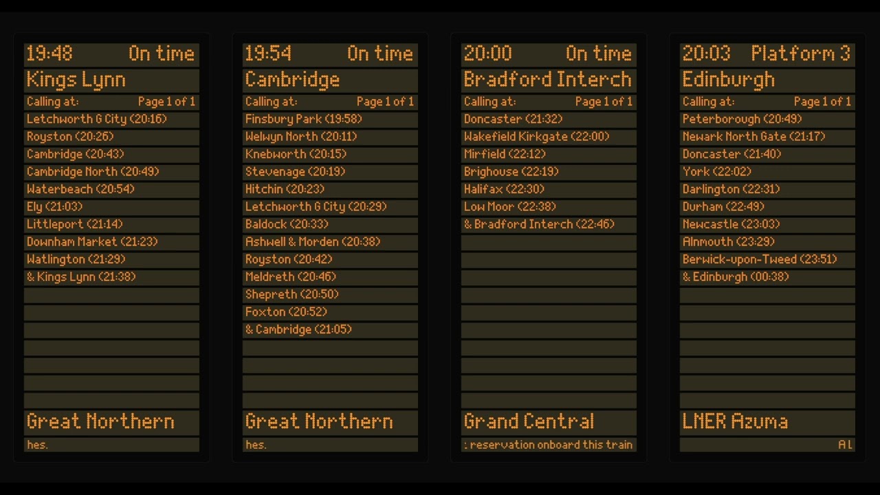 Announcements at London Kings Cross - Part 2