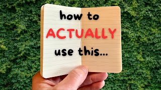 Pocket Notebook - How To Remember EVERYTHING!