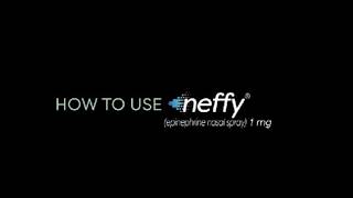 How to use neffy® (epinephrine nasal spray) in a child (33lbs to below 66lbs)