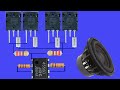 How to Ultra Powerful Amplifier Bass with 4 Transistor, 4558 IC, DIY Ultra Powerful Amplifier