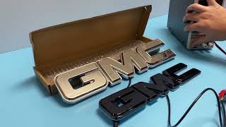 Dynamic GMC Led Emblem Light Unbox and Demo-Does it Work？