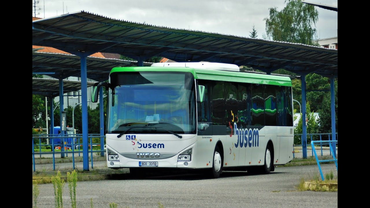 Iveco Crossway LowEnter line se zelenou střechou | ČSAD AUTOBUSY ČESKÉ BUDĚJOVICE
