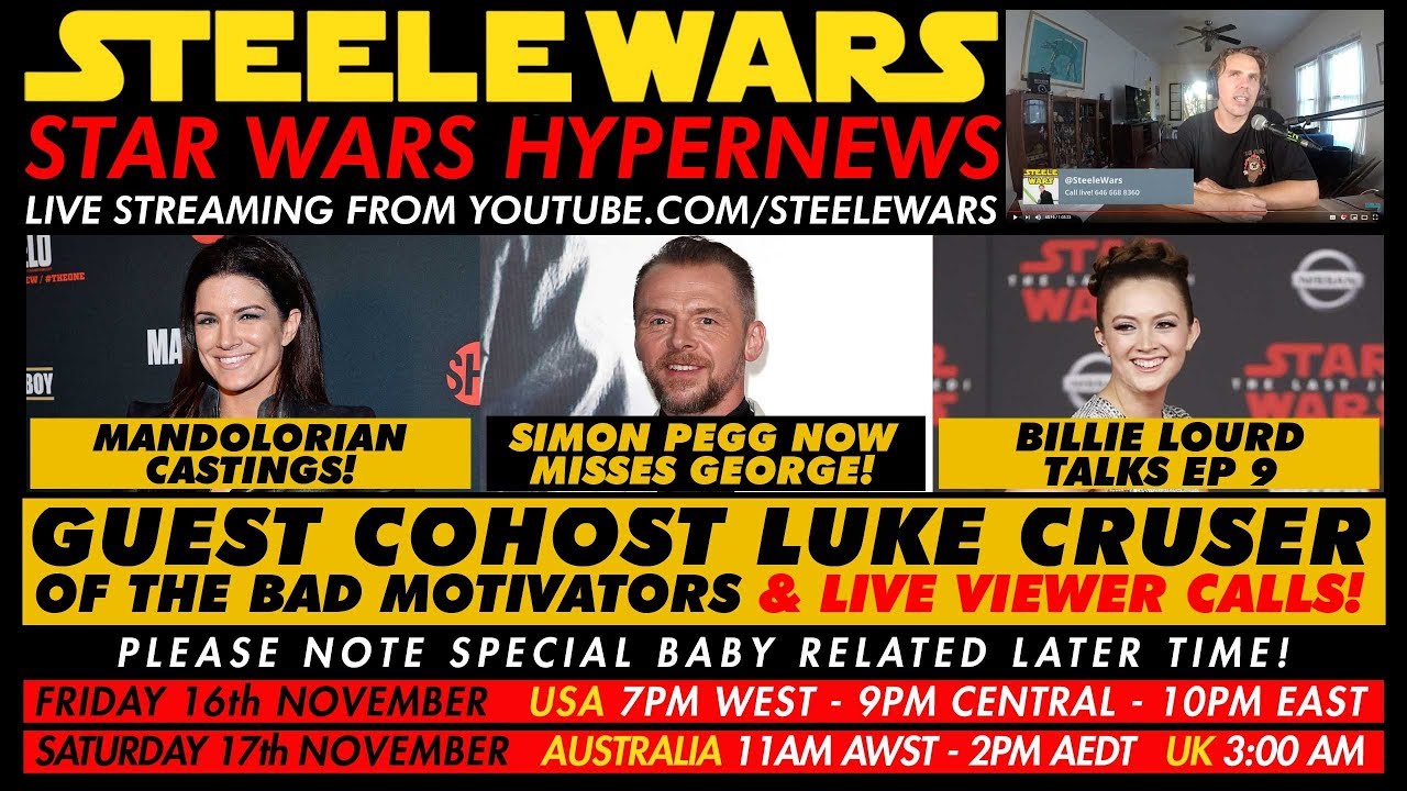 Simon Pegg Misses George, Mandolorian Casting & Billie Lourd talks Ep9