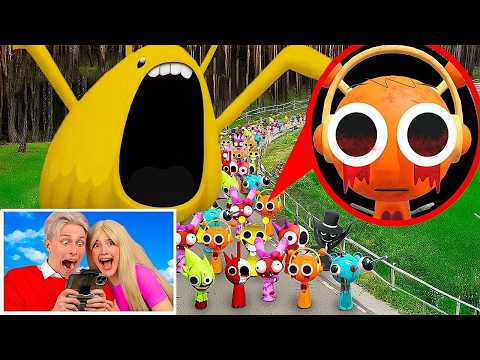 ALL SPRUNKIS ATTACKED THE GIANT SPRUNKI EATER Help