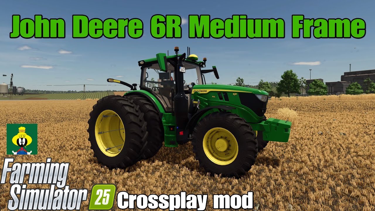 Модификация для кроссплатформенной игры John Deere 6R Medium Frame / FS25