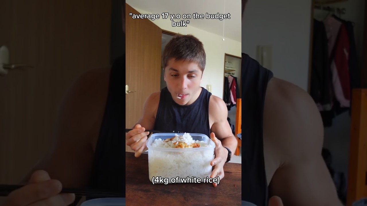 4kg of White Rice Bulking on the Budget #bulk #bulking #gymbro #gymfitness #gymmotivation #fitness